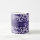 Koningin mama vraagt paarse grijze mok (Center)