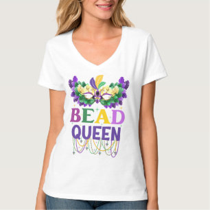 koningin Mardi Gras Bead T-shirt