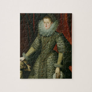 Koningin Margarita van Oostenrijk, 1609 (olie op d Legpuzzel