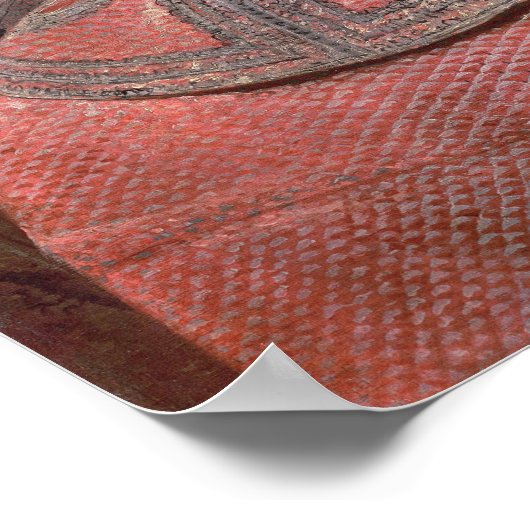 Koningin Maria Anna van Spanje in een rode jurk Poster (Hoek)