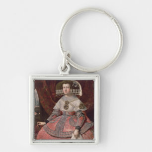 Koningin Maria Anna van Spanje in een rode jurk Sleutelhanger