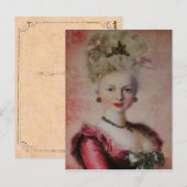 Koningin Marie Antoinette ~ Briefkaart (Voorkant / Achterkant)