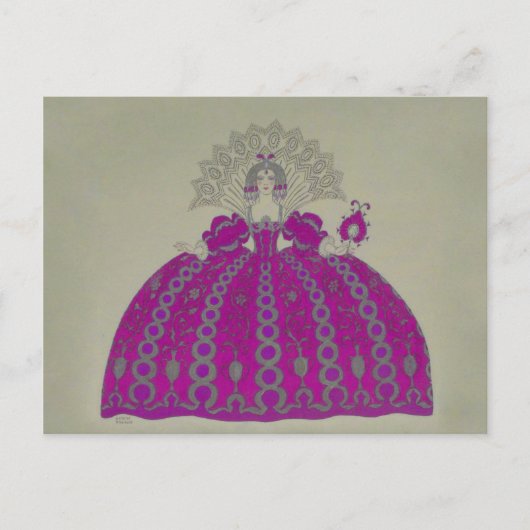Koningin Marie Antoinette ~ Briefkaart / Uitnodigi (Voorkant)