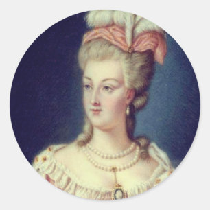 Koningin Marie Antoinette Royal Thmed Wedding Clas Ronde Sticker