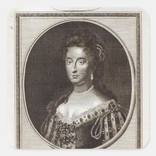 Koningin Mary bij Kensington Palace Vierkante Sticker