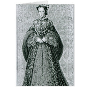 Koningin Mary, gegraveerd door T.Brown