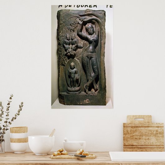 Koningin Maya baart boeddha Poster (Keuken)