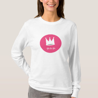 koningin mum roze t-shirt