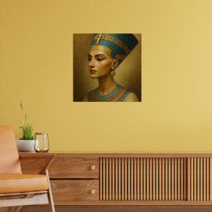 Koningin Nefertiti Poster - Egyptisch Koninklijk P