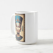 Koningin Nefertiti - Tijdloze Egyptische schoonhei Koffiemok (Voorkant links)