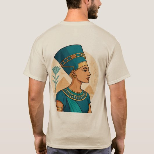 Koningin Nefertiti - Tijdloze schoonheid van de ou T-shirt (Achterkant)