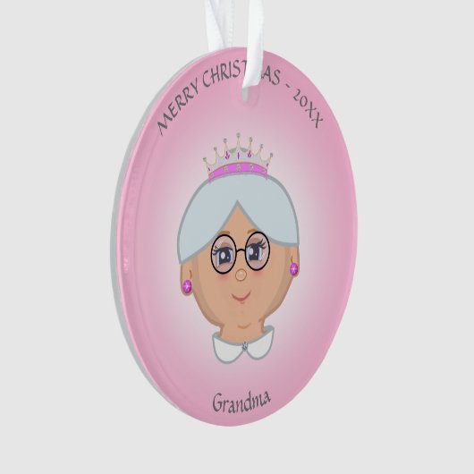 Koningin oma, mam, tante, leraar, verpleegster in ornament (voorkant)