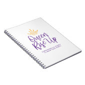 Koningin omhoog noteringsboek notitieboek (Rechterzijde)