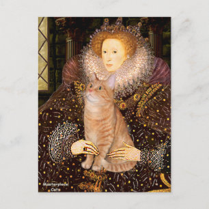 Koningin - Oranje lapjeskat 46 Briefkaart