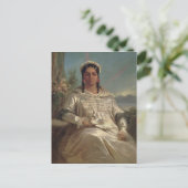 Koningin Pomare IV van Tahiti Briefkaart (Staand voorkant)