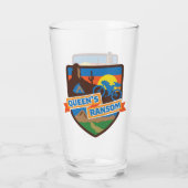 Koningin Ransom Pint Glass Glas (Achterkant)