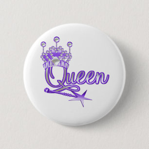 koningin ronde button 5,7 cm