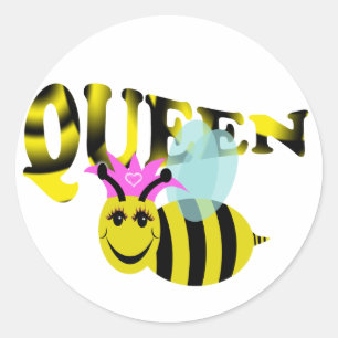 koningin ronde sticker