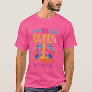 Koningin Schaakstuk Empowering Vrouwen T-shirt