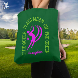 KONINGIN SPEELT MEAN ON THE GREEN Vrouwelijke Golf Draagtas