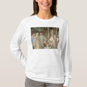 Koningin Theodolinda en paus Gregory de Grote T-shirt