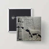 Koningin Tuwarissa, echtgenote van King Araras Vierkante Button 5,1 Cm (Voorkant /achterkant)