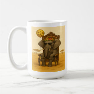 Koningin van 40: Verjaardag olifant Mok