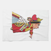 Koningin van Alice in Wonderland Theedoek (Horizontaal)