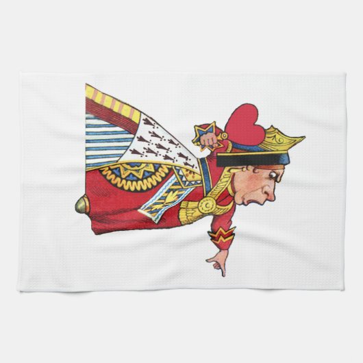 Koningin van Alice in Wonderland Theedoek (Horizontaal)