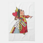 Koningin van Alice in Wonderland Theedoek (Verticaal)