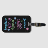 "Koningin van alles" Bagagelabel (Voorkant (horizontaal))