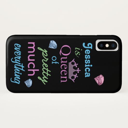 "Koningin van  alles" Case-Mate iPhone Case (Achterkant (horizontaal))