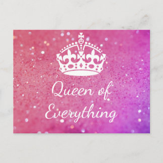 Koningin van alles het Roze Briefkaart Bokeh van