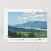 Koningin van Amerikaanse meren Briefkaart (Voorkant / Achterkant)