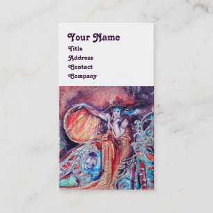 KONINGIN VAN ARCADIA Red Yellow Blue Silver Fantas Visitekaartje