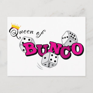 koningin van Bunco Briefkaart