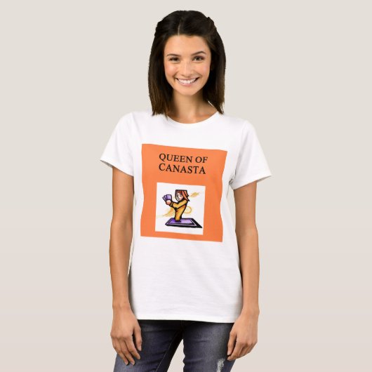 (koningin van canasta) t-shirt (Voorkant volledig)