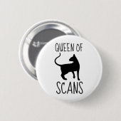 koningin van CAT-scans Ronde Button 5,7 Cm (Voorkant /achterkant)