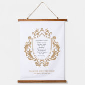 Koningin van Courage Healing Journey Poem Gold Bar Hangend Wandkleed (Voorkant)