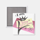 Koningin van Cupcakes Magneet (Voorkant / Achterkant)