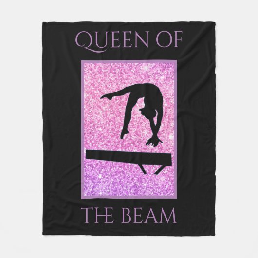Koningin van de Beam Gymnastiek Fleece Deken (Voorkant)