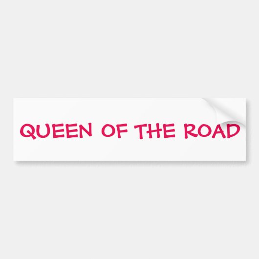 koningin van de Bumpersticker (Voorkant)