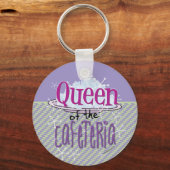 Koningin van de Cafeteria - Lunch Lady Sleutelhanger (Voorkant)