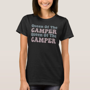 Koningin van de camper - Camping T-shirt