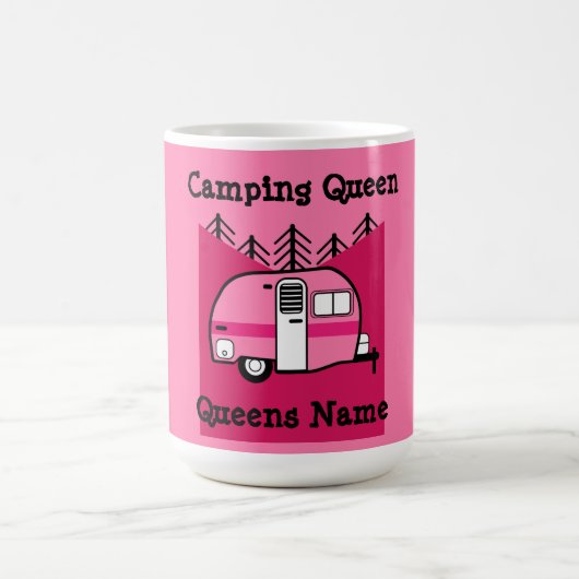 Koningin van de Camper - Funny Camping RV Caravan Koffiemok (Center)