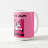 Koningin van de Camper - Funny Camping RV Caravan Koffiemok (Voorkant rechts)
