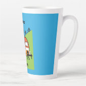 Koningin van de Camper - Funny Camping RV Caravan  Latte Mok (Rechts)