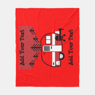 Koningin van de Camper - Funny Camping RV Fleece Deken