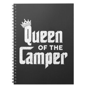 Koningin Van De Camper Grappige Camping Buitenleve Notitieboek