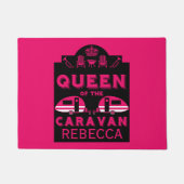 Koningin van de Caravan Deurmat (Voorkant)